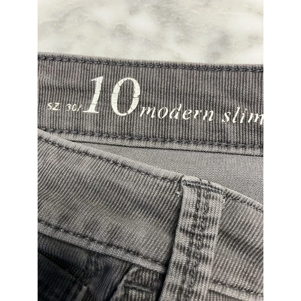 Ann Taylor Loft Womens Gray Corduroy Pants Size 10 With Pockets - Picture 3 of 7